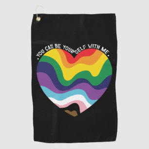 LGBT トランスジェンダー ゲイ と一緒にいると自分らしくいられる ゴルフタオル