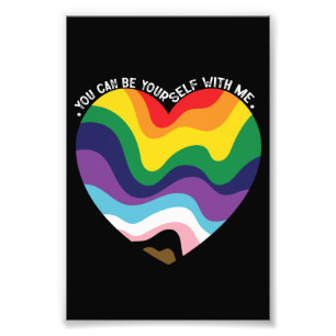LGBT トランスジェンダー ゲイ と一緒にいると自分らしくいられる  フォトプリント           