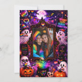 LGBT ハロウィーン オリジナルフォトグリーティングカード 🎃🌈 招待状 (正面)
