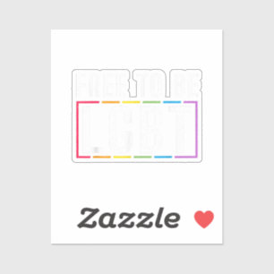LGBT バイセクシャル レズビアン ゲイ プライド 自由であれ シール
