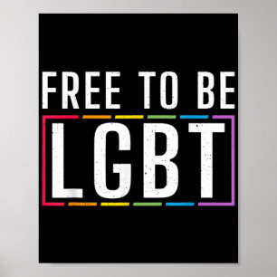 LGBT バイセクシャル レズビアン ゲイ プライド 自由に生きる ポスター
