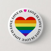 LGBT バッジ - 愛は愛 (正面)