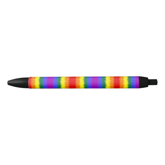 LGBT+フラグペン 黒ボールペン (正面)