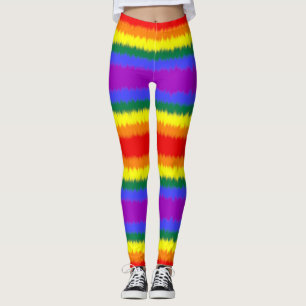 LGBT+フラグワイドストライプレギンス レギンス