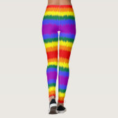 LGBT+フラグ全体のストライプレギンス レギンス (裏面)
