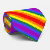 LGBT+フラグ斜めのネストライプックタイ ネクタイ (ロール)