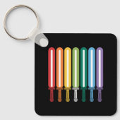 LGBT フラッグ ゲイ プライド キーホルダー (正面)
