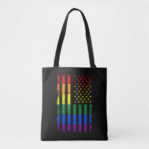 LGBT フラッグ ゲイ プライド マンス トランスジェンダー トートバッグ