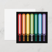 LGBT フラッグ ゲイ プライド 招待状 (正面/裏面)