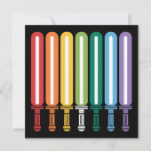 LGBT フラッグ ゲイ プライド 招待状 (正面)