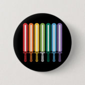 LGBT フラッグ ゲイ プライド 缶バッジ (正面)