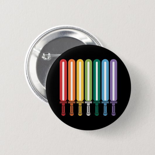 LGBT フラッグ ゲイ プライド 缶バッジ (正面&裏面)