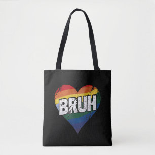 LGBT プライドのためのブロークレジット・ミーム おもしろフレーズ 兄弟の挨拶 トートバッグ