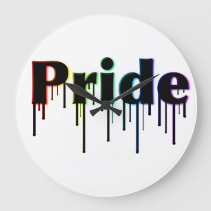 LGBT+ プライドの柱時計 ラージ壁時計
