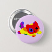 LGBT+プライドのCatボタン 缶バッジ (正面&裏面)