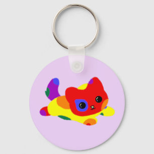 LGBT+プライドキャットキーチェーン キーホルダー