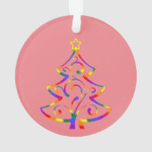 LGBT+プライドクリスマスツリーアクリルオーナメント オーナメント (裏面)