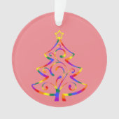LGBT+プライドクリスマスツリーアクリルオーナメント オーナメント (正面)