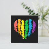 LGBT+プライドハート虹。 カード (スタンド正面)