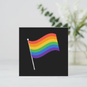 LGBT+プライドレインボー国旗 カード (スタンド正面)