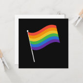 LGBT+プライドレインボー国旗 カード (正面/裏面インサイチュ)