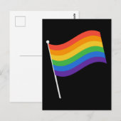 LGBT+プライドレインボー国旗 ポストカード (正面/裏面)