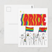 LGBT+プライド同性愛者-ゲイラブプライド。 ポストカード (正面/裏面)