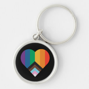 LGBT+プライド愛。レインボー国旗のキーチェーン キーホルダー