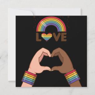 LGBT+プライド虹を愛しなさい。ハートポスター