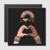 LGBT+プライド虹を愛しなさい。ハート (正面/裏面)