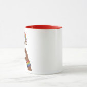 LGBT+プライド虹を愛しなさい。ハート マグカップ (中央)