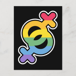 LGBT+プライド虹。ポスター ポストカード