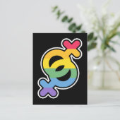 LGBT+プライド虹。ポスター ポストカード (スタンド正面)