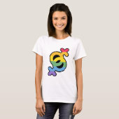 LGBT+プライド虹。T-シャツ Tシャツ (正面フル)