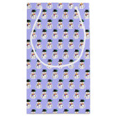 LGBT+プライド雪だるまパターン抱き枕 スモールペーパーバッグ (裏面)