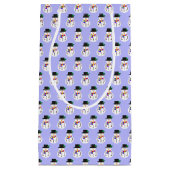 LGBT+プライド雪だるまパターン抱き枕 スモールペーパーバッグ (正面)