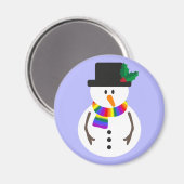 LGBT+プライド雪だるま磁石 マグネット (正面/裏面)