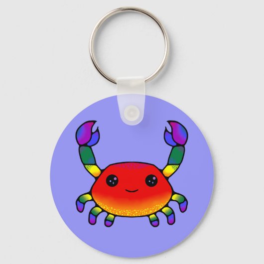 LGBT+プライド カニキーホルダー キーホルダー (正面)