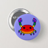 LGBT+ プライド カニ ボタン 缶バッジ (正面&裏面)