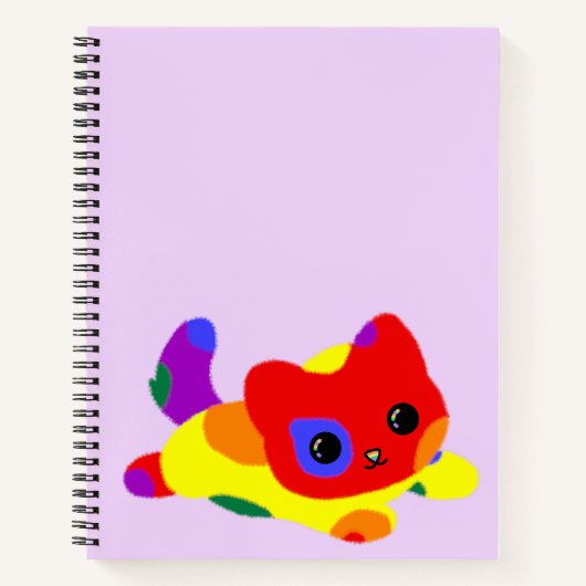 LGBT+ プライド キャットノート ノートブック (正面)