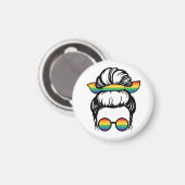 LGBT-プライド。ゲイ愛 マグネット (正面/裏面)