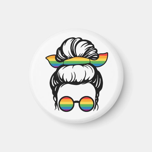 LGBT-プライド。ゲイ愛 マグネット (正面)