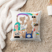 LGBT+プライド。ゲイ愛。レインボー国旗。 クッション (ブランケット)