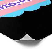 LGBT+プライド。ゲイ – 虹の愛。 ポスター (角)