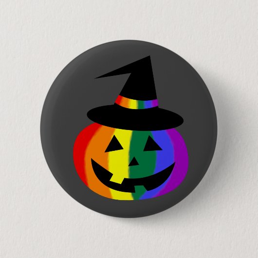 LGBT+ プライド ジャックオランタン 缶バッジ (正面)