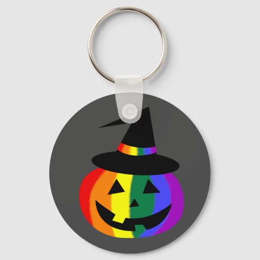 LGBT+プライド ジャックオーランタン キーチェーン (正面)