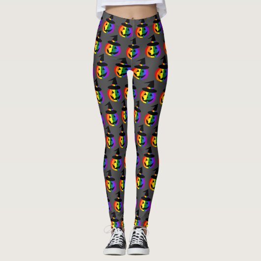 LGBT+ プライド ジャックオーランタン レギンス (正面)