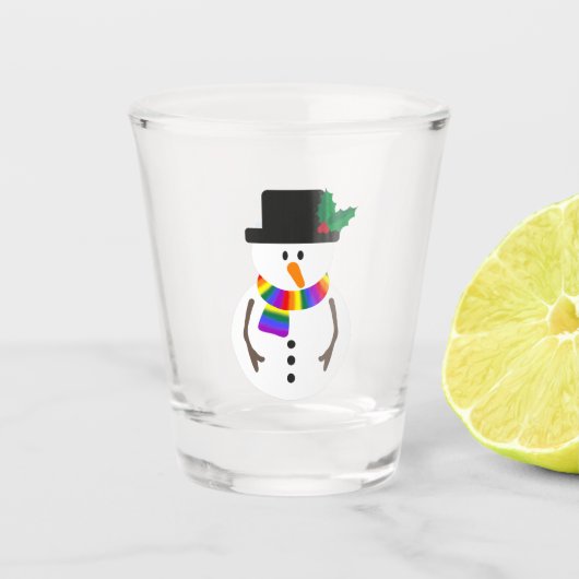 LGBT+ プライド スノーマン ショットグラス (正面)