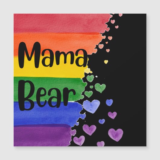 LGBT+プライド。ママ熊。虹の愛。 (正面)