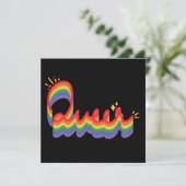 LGBT+プライド。同性愛者愛。 カード (スタンド正面)